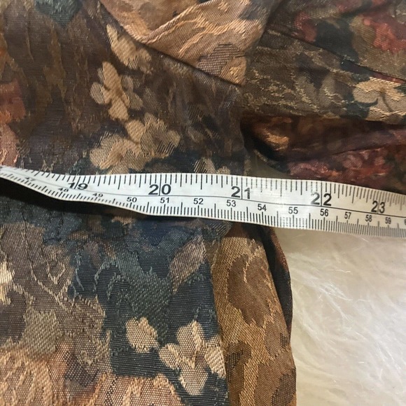 Vintage GOOD TIMES Shirt Top Blouse Women’s Size 14 Floral Shoulder Pads USA - Picture 7 of 9